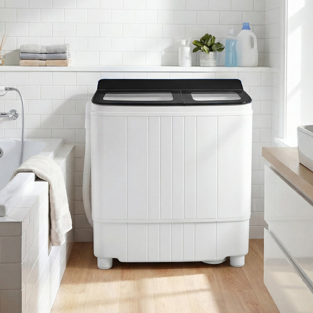 Portable Washing Machine 18 lbs Mini Laundry Machine with 11 LBS Washer-Black