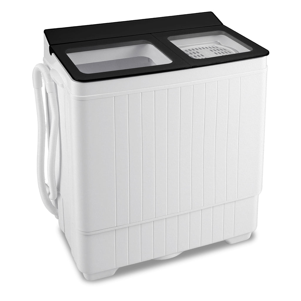 Portable Washing Machine with 18 LBS Washer and 8 LBS Spinner Combo-Black