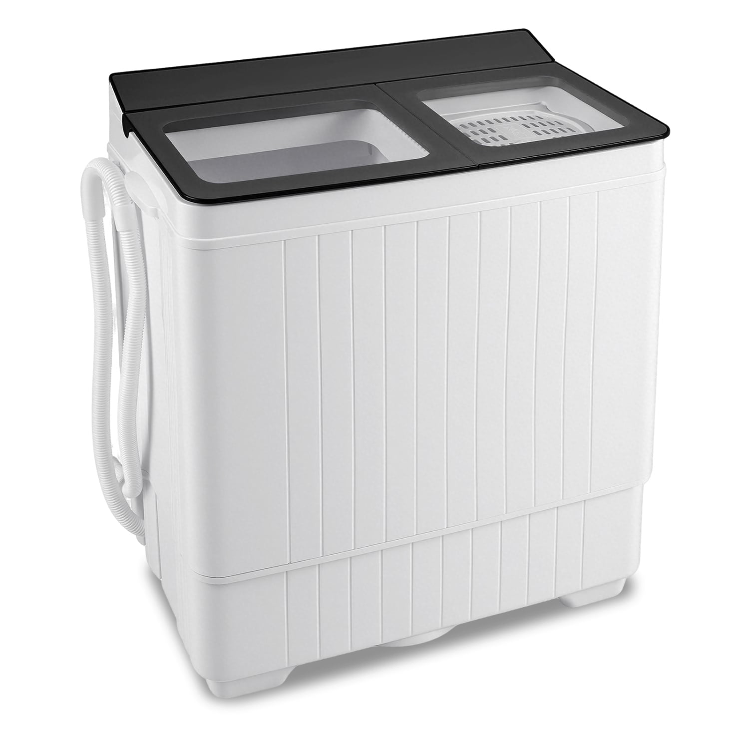 Portable Washing Machine with 18 LBS Washer and 8 LBS Spinner Combo-Gray