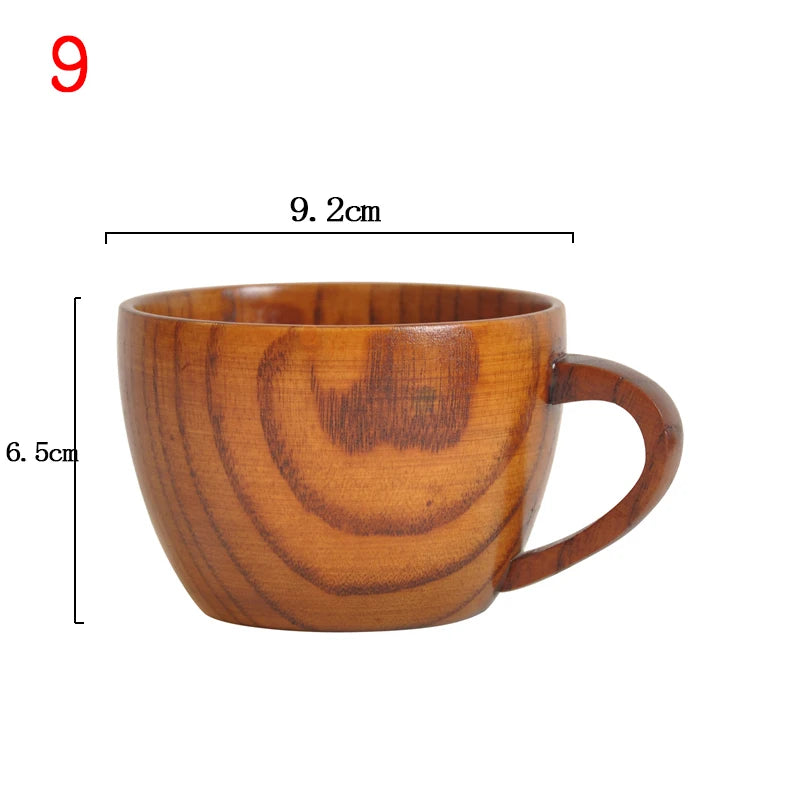 Handmade Wooden Big Belly Cup – Natural Spruce Wood Tea, Coffee Mug