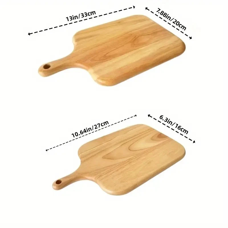 Wooden Cutting Board with Handle – Kitchen Serving & Cheese Board