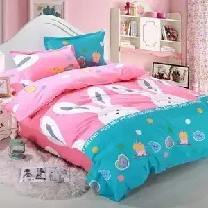 Warm Green Checkered Duvet Cover – Single to Queen, All-Season