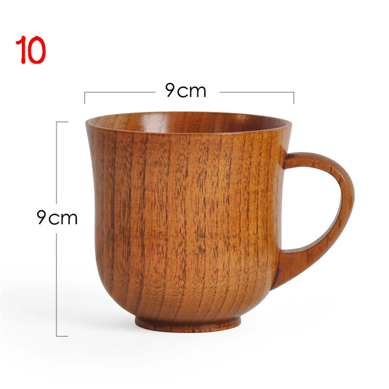 Handmade Wooden Big Belly Cup – Natural Spruce Wood Tea, Coffee Mug