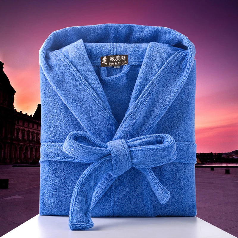 Men’s Hooded Cotton Bathrobe