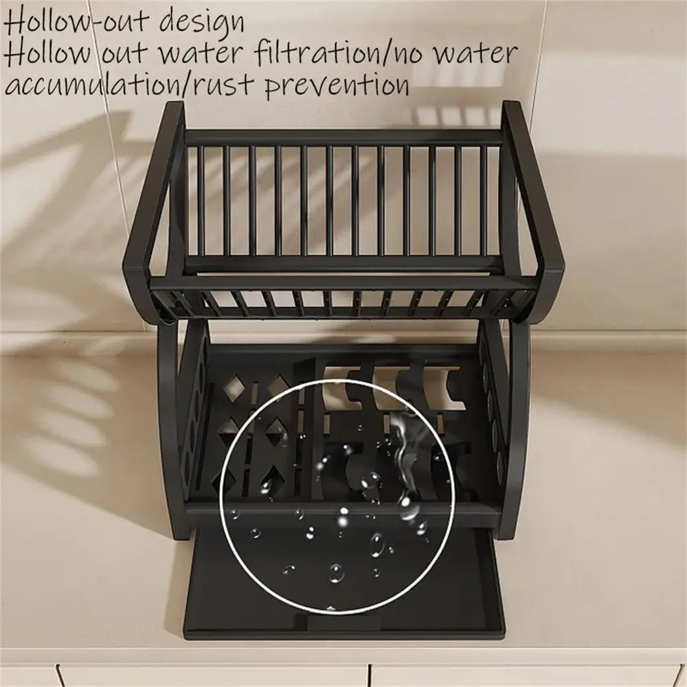Multifunctional Kitchen Storage Rack – Bowl Dish & Chopstick Organizer