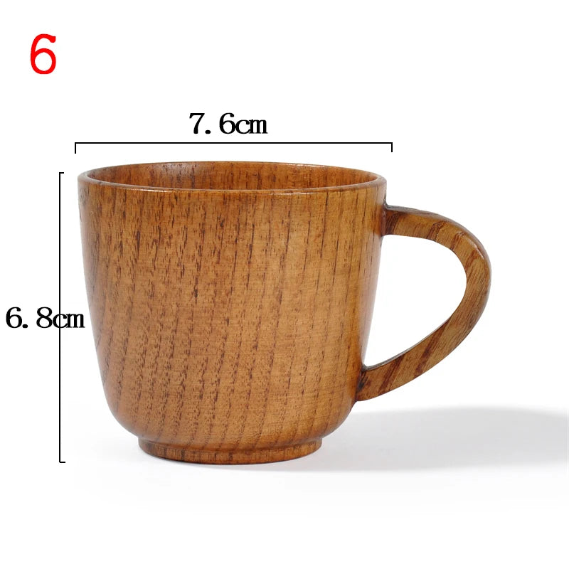 Handmade Wooden Big Belly Cup – Natural Spruce Wood Tea, Coffee Mug