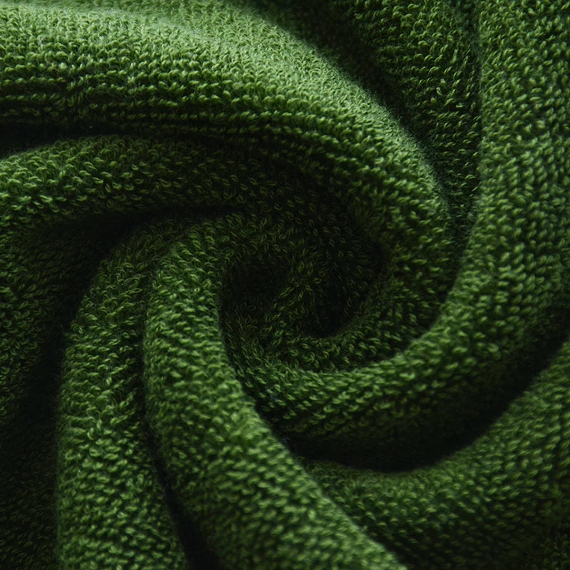 Close-up of green textured fabric