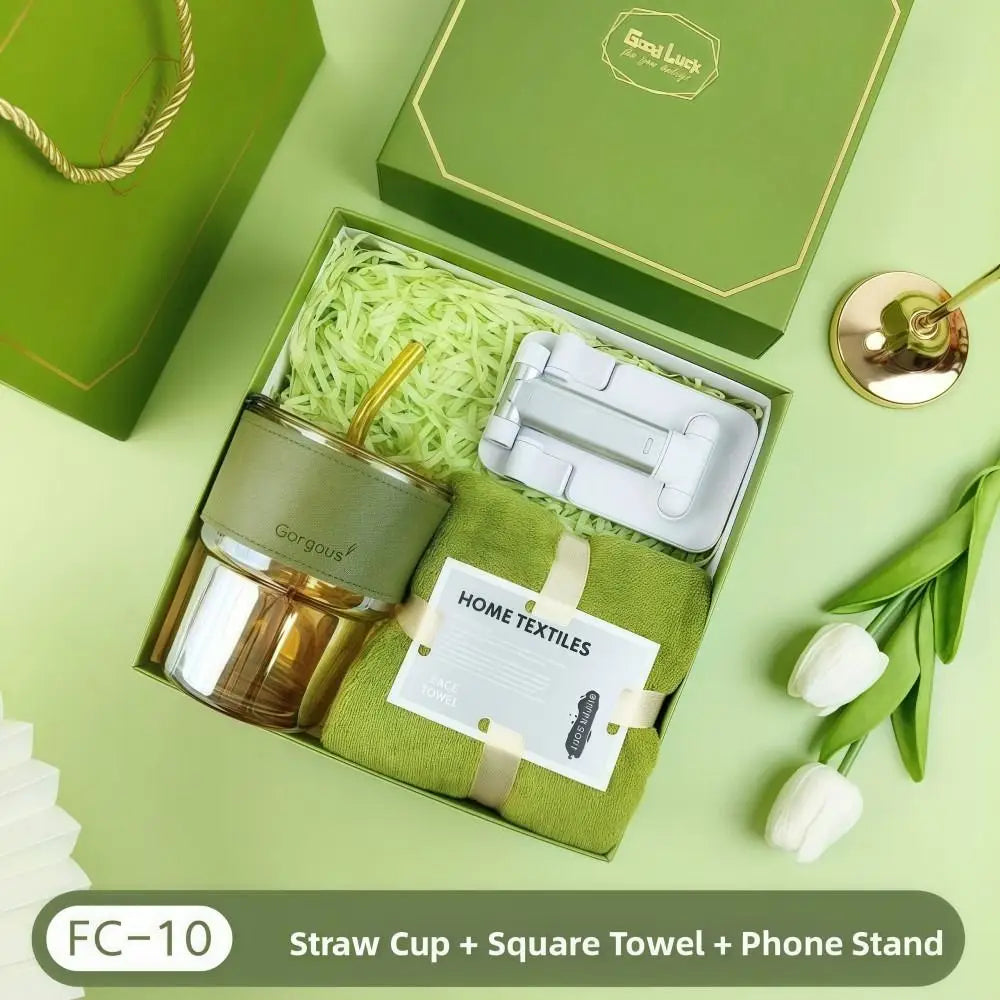 Summer Gift Set – Insulated Water Bottle Mini Fan & UPF 50+ Sun Umbrella