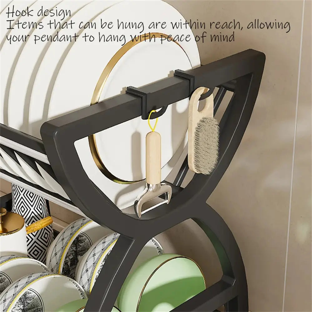 Multifunctional Kitchen Storage Rack – Bowl Dish & Chopstick Organizer