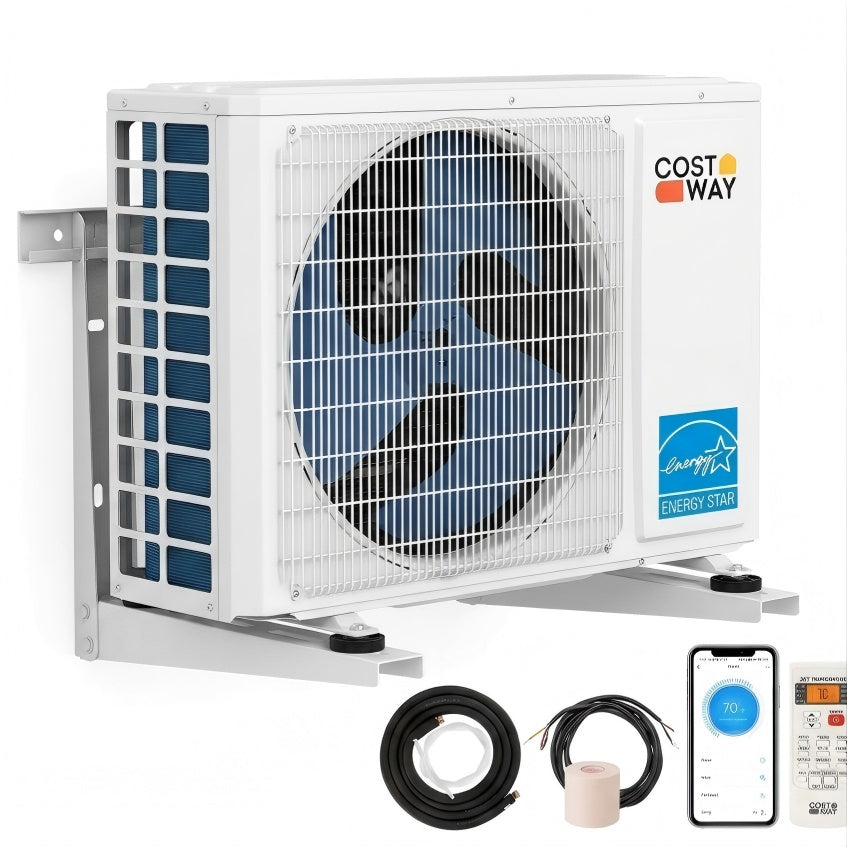 ENERGY STAR Certified 12000 BTU 24 SEER2 115V Mini Split AC with Bracket Heating at -25„ƒ