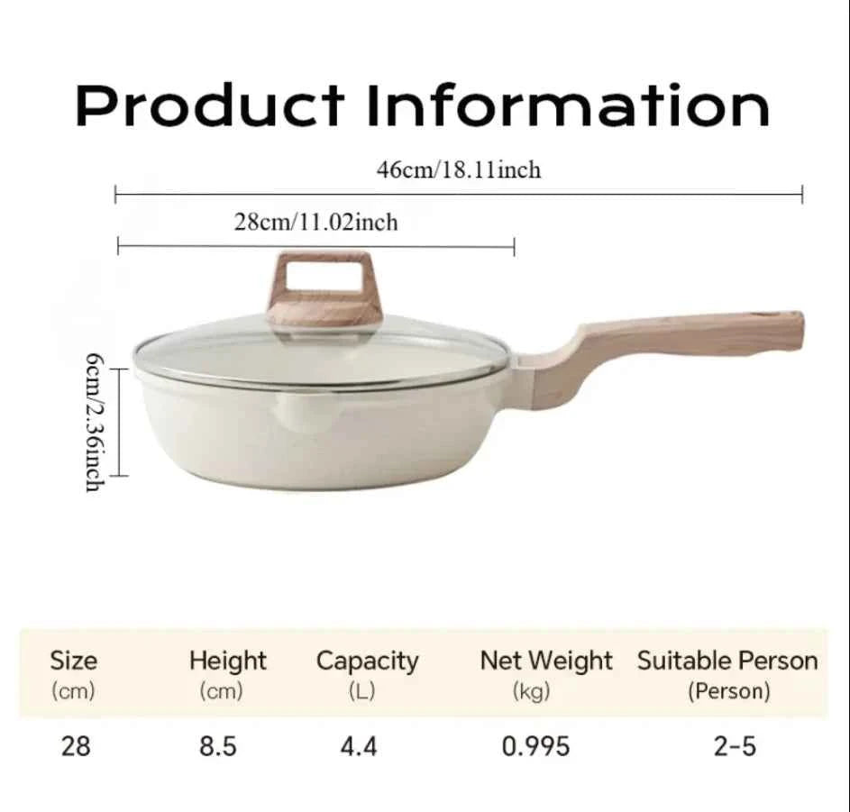 DONNOR Ceramic Cookware Sets Pots and Pans Set Nonstick  Induction Cookware Kitchen Cooking Set with Frying Pans Set