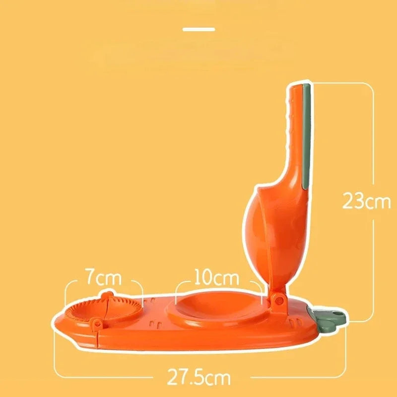 Orange pet water bottle with measurements on a yellow background