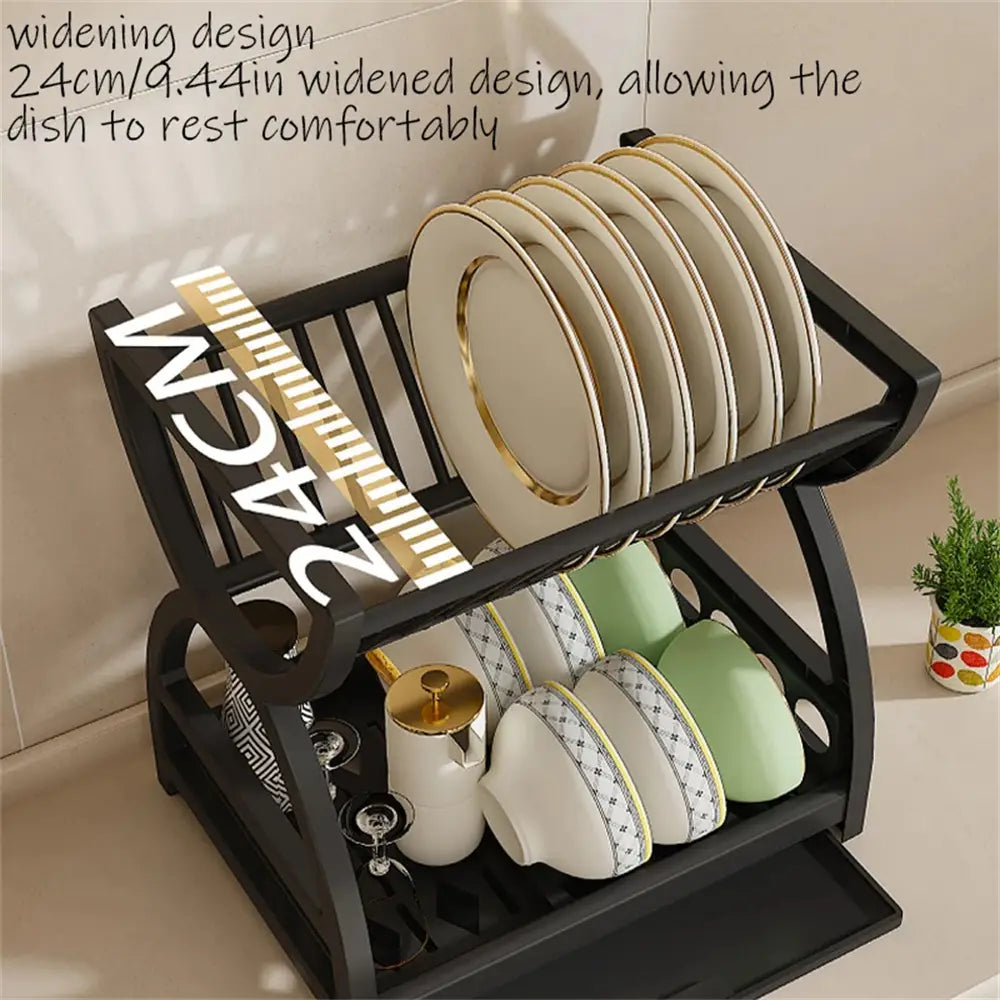 Multifunctional Kitchen Storage Rack – Bowl Dish & Chopstick Organizer