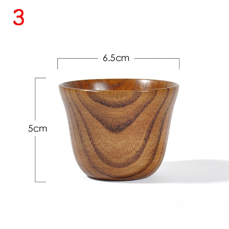 Handmade Wooden Big Belly Cup – Natural Spruce Wood Tea, Coffee Mug