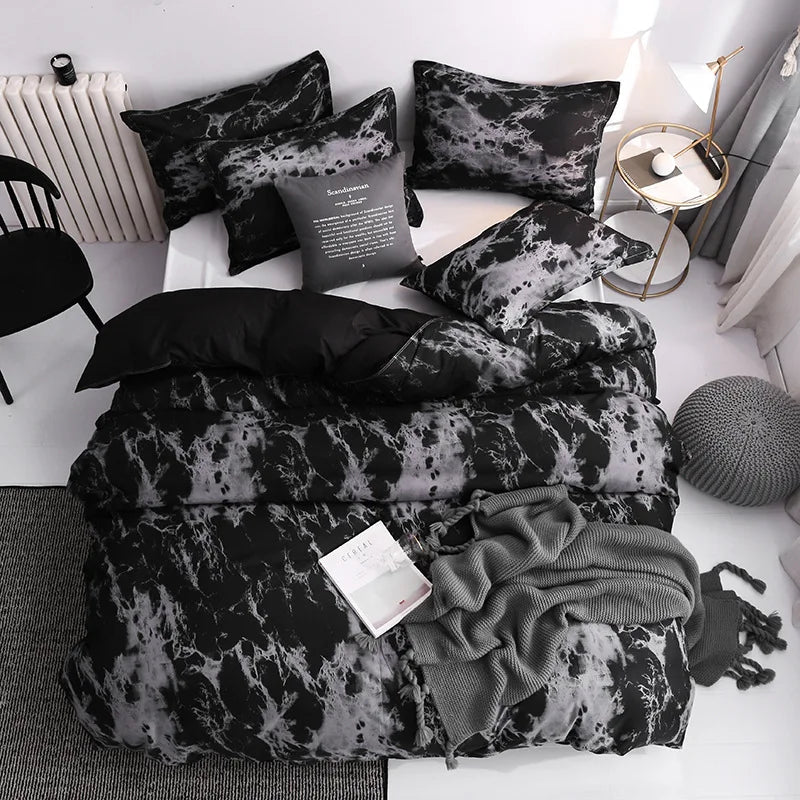 3-Piece Polyester Duvet Cover Set with Pillowcases – Queen/King