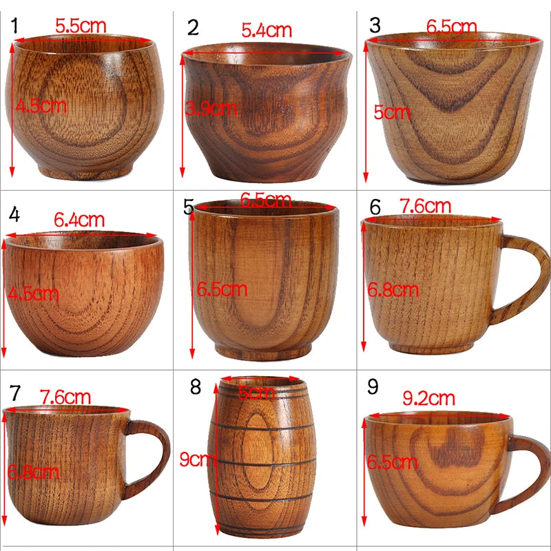 Handmade Wooden Big Belly Cup – Natural Spruce Wood Tea, Coffee Mug
