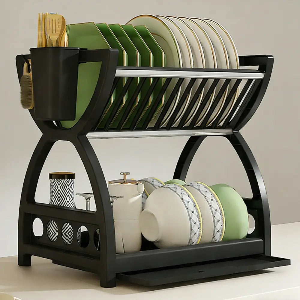 Multifunctional Kitchen Storage Rack – Bowl Dish & Chopstick Organizer