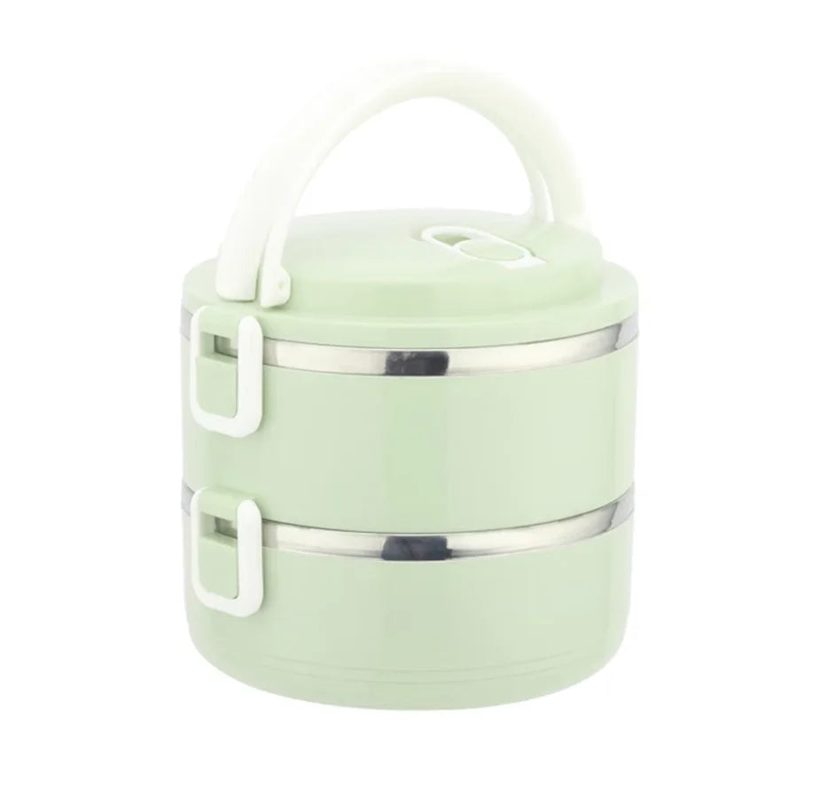 Durable Leakproof Microwaveable Lunch Box with Handle - Large Capacity