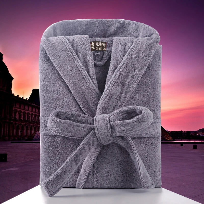 Men’s Hooded Cotton Bathrobe