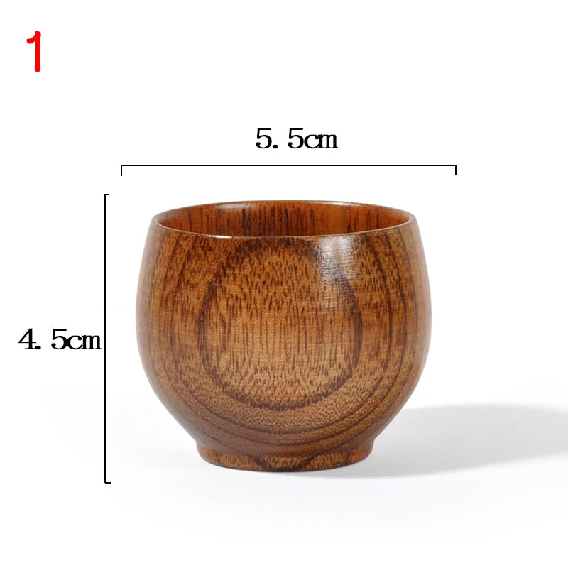 Handmade Wooden Big Belly Cup – Natural Spruce Wood Tea, Coffee Mug