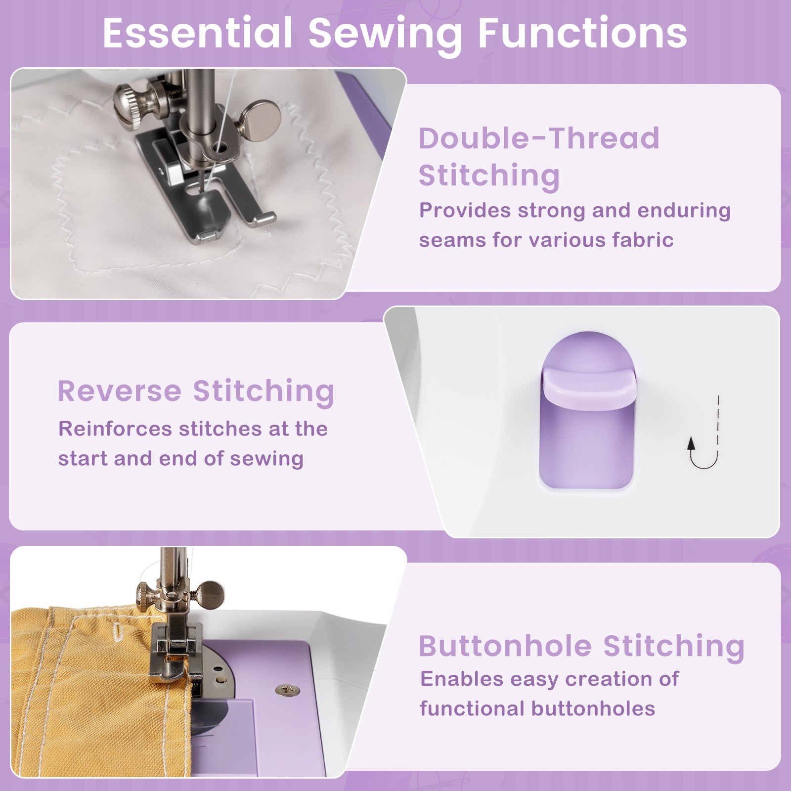 Sewing Machine for Beginners Mini Sewing Machine with 12 Built-in Stitches