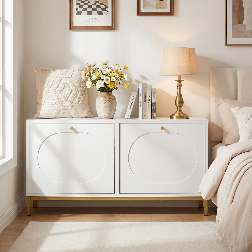 Shoe Storage Bench Narrow Entryway Bench with 2 Flip Drawers Adjustable Shelves-White