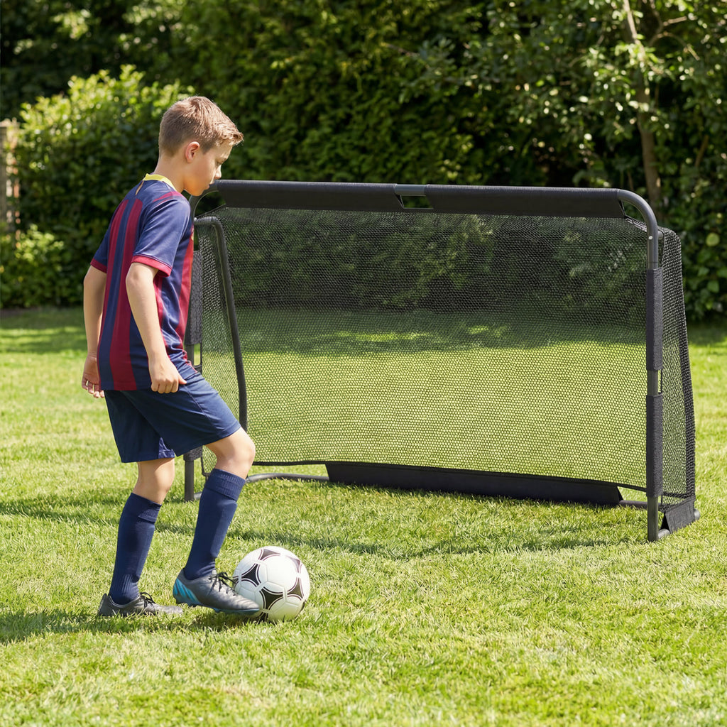 Soccer Goal Set for Backyard 6 ft x 4 ft Metal Frame Goal Post with Net and Anchoring System