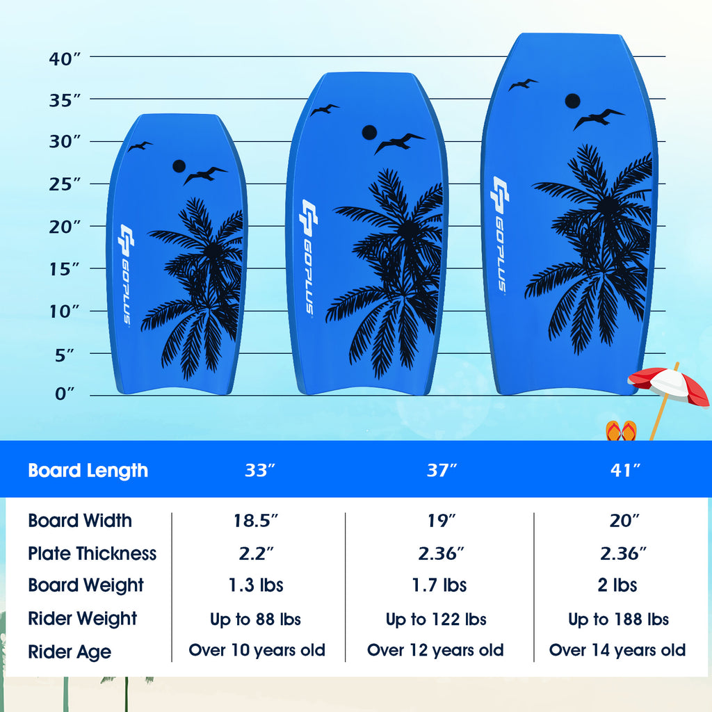 Super Lightweight Bodyboard Surfing with Leash EPS Core Boarding-S