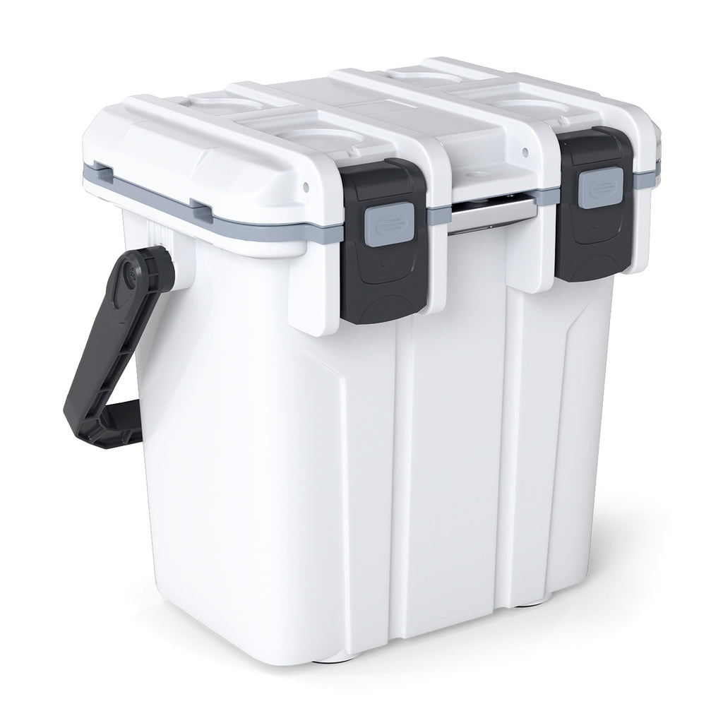 Glacière rigide ultra-légère moulée par injection 21 QT - Blanc