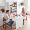 Wall Mounted Fold-Out Convertible Floating Desk Space Saver-White