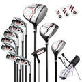 Women's Complete Golf Clubs and Bag Set with Headcovers and Putter-Red