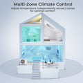X-Pro 27000 BTU 2 Zone 24 SEER2 Concealed Ducted Mini Split AC-9K + 18K