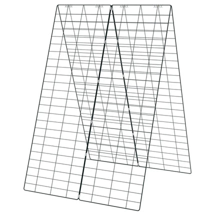 A-Frame Garden Trellis for Climbing Plant with Ground Stake and Cable Tie-Green - Green - Plant Supports