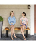 Acacia Wood Outdoor Bench 48 Inch Long Patio Dining Bench-1 Piece - Natural - Outdoor Benches