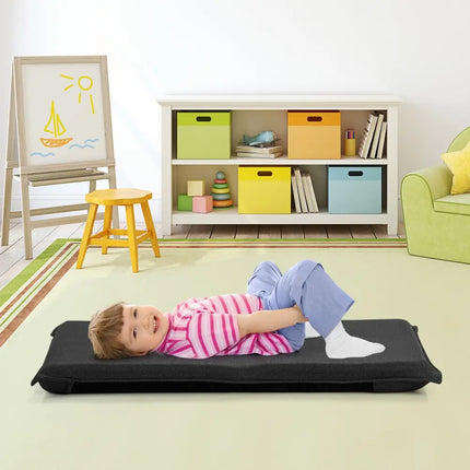 Adjustable 6 Positions Folding Lazy Man Sofa Chair Floor Chair-Black - Black - Floor Chairs