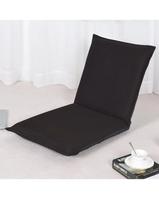 Adjustable 6 positions Folding Lazy Man Sofa Chair Floor Chair-Coffee - Brown - Floor Chairs