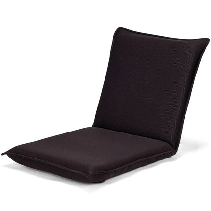 Adjustable 6 positions Folding Lazy Man Sofa Chair Floor Chair-Coffee - Brown - Floor Chairs
