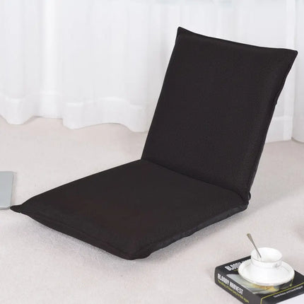 Adjustable 6 positions Folding Lazy Man Sofa Chair Floor Chair-Coffee - Brown - Floor Chairs