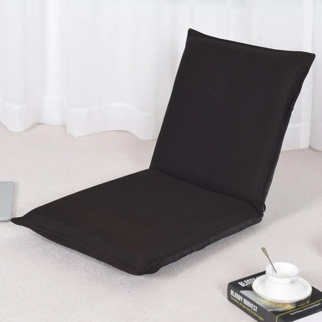 Adjustable 6 positions Folding Lazy Man Sofa Chair Floor Chair-Coffee - Brown - Floor Chairs