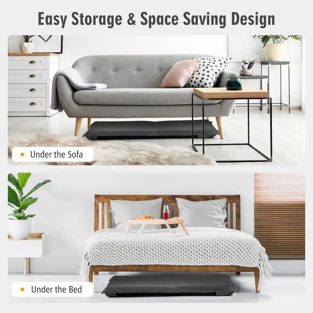 Adjustable 6 positions Folding Lazy Man Sofa Chair Floor Chair-Gray - Gray - Floor Chairs