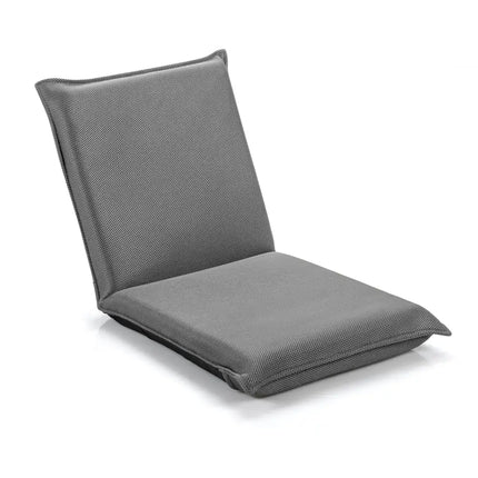 Adjustable 6 positions Folding Lazy Man Sofa Chair Floor Chair-Gray - Gray - Floor Chairs
