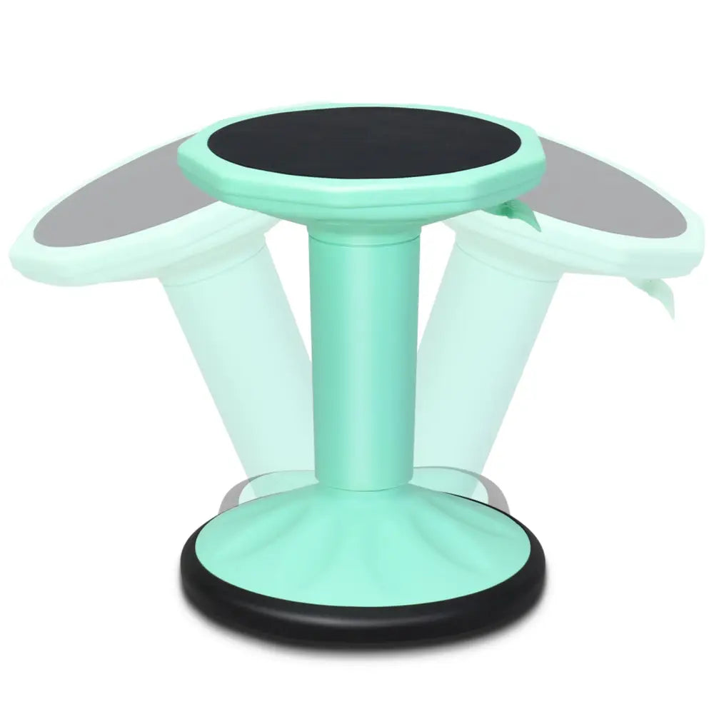 Adjustable Active Learning Stool Sitting Home Office Wobble Chair with Cushion Seat -Green - Green - Kneeling Chairs