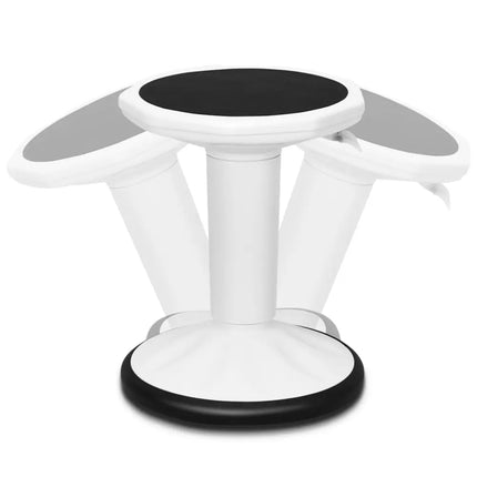 Adjustable Active Learning Stool Sitting Home Office Wobble Chair with Cushion Seat-White - White - Kneeling Chairs