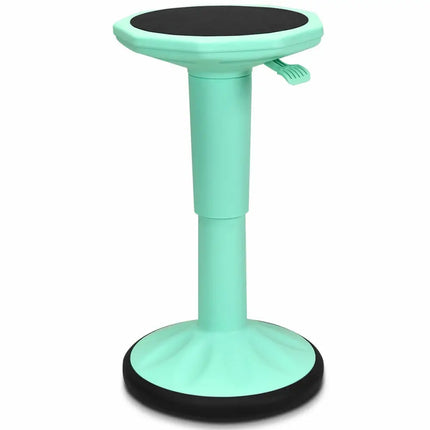 Adjustable Active Learning Stool Sitting Home Office Wobble Chair with Cushion Seat -Green - Green - Kneeling Chairs