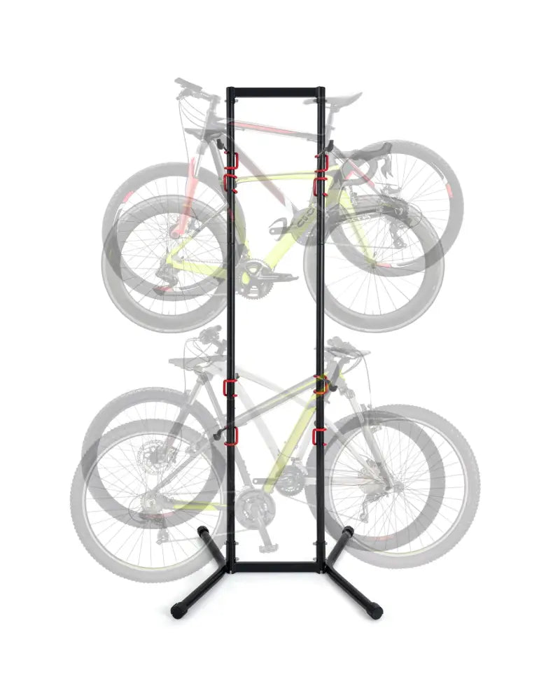 Adjustable Bike Storage Rack with Vertical Stand for 4 Bikes and Garage - Garages