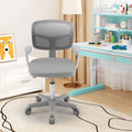 Adjustable Desk Chair with 5 Rolling Casters for Kids-Gray - Gray - Kids Chairs & Seating