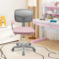 Adjustable Desk Chair with Auto Brake Casters for Kids-Pink - Pink - Kids Chairs & Seating