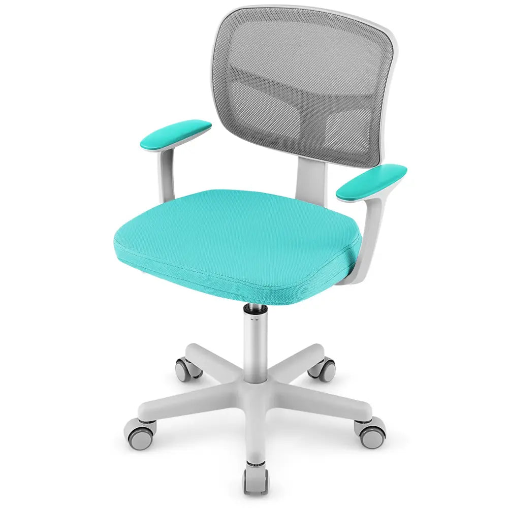 Adjustable Desk Chair with Auto Brake Casters for Kids-Turquoise - Green - Kids Chairs & Seating