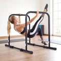 Adjustable Dip Bar Station with 660 LBS Capacity for Home Gym-Black - Black - Yoga Accessories