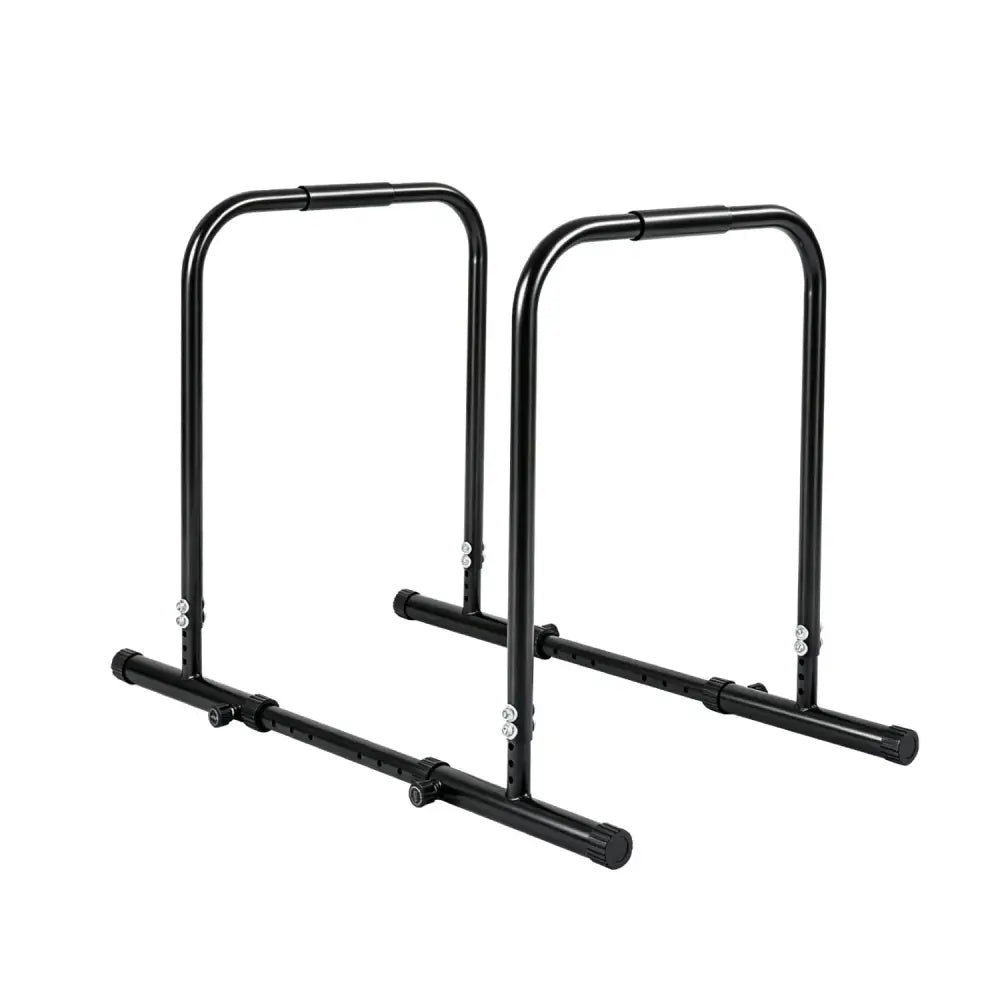 Adjustable Dip Bar Station with 660 LBS Capacity for Home Gym-Black - Black - Yoga Accessories